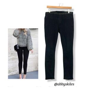 Helmut Lang Black Pull-On Skinny Jeans Size 31 Minimalist Basics Black Jeans